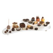 palette shaped display