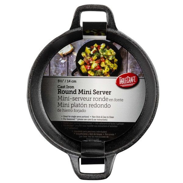 Valor 8 Pre-Seasoned Cast Iron Mini Round Skillet