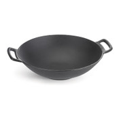 6 qt cast iron wok