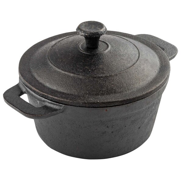 16CM Black Cast Iron Dutch Oven Soup Pot Small Cauldron With Lid Saucepan  Casserole Kitchen Accessories Cooking Tools - AliExpress