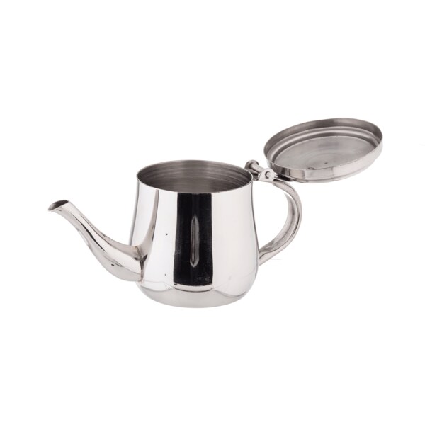 10 Oz Gooseneck Teapot  Stainless Steel Coffee & Tea Serving Pot