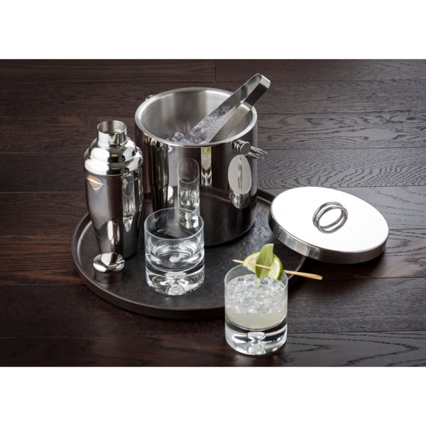 Double Wall Ice Bucket with Tongs Double Wall Ice Bucket with Tongs