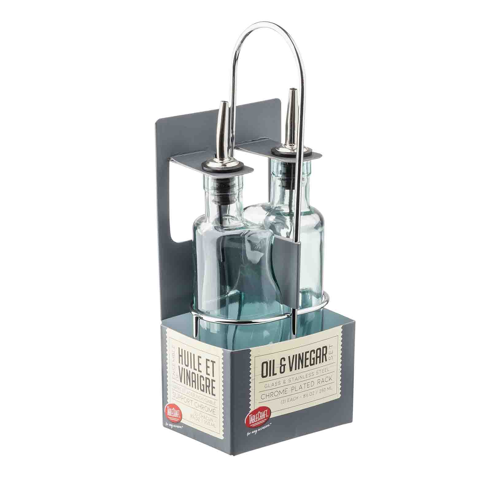 Gemelli Collection™ 8.5 oz Chrome Cruet Set