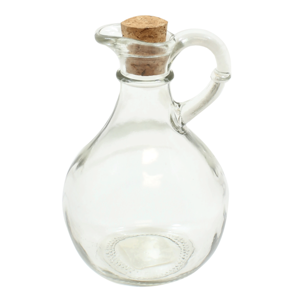 glass bottle with handle