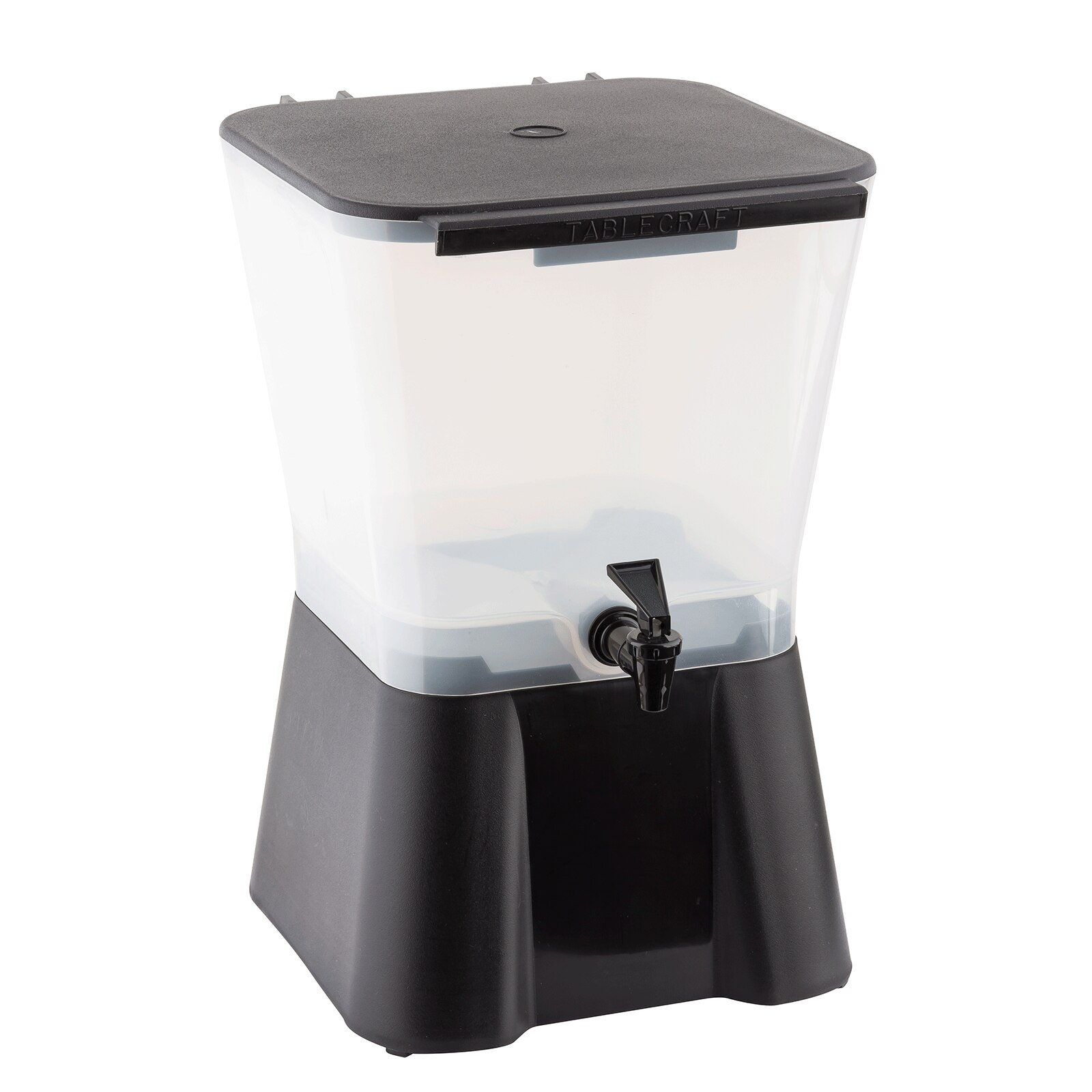 3 Gal Slimline Beverage Dispenser, Black with Tomlinson Faucet
