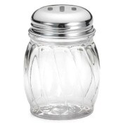 swirl plastic shaker chrome top