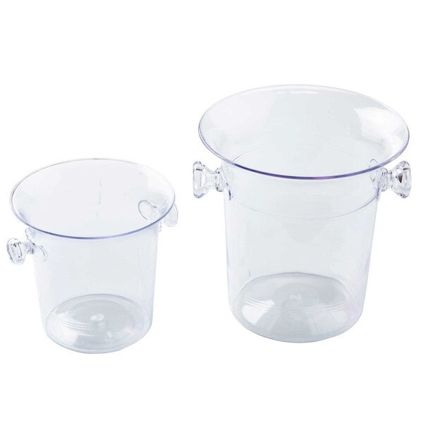 Wine Bucket, Clear with Handles