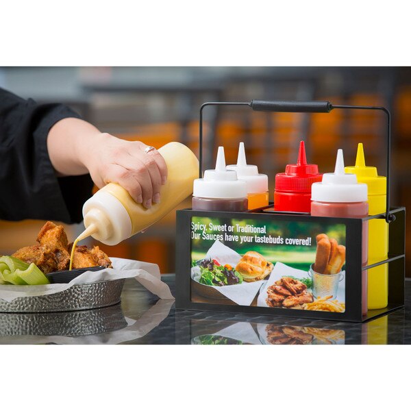 Squeeze Bottle Caddy, Holds 6 63mm Bottles