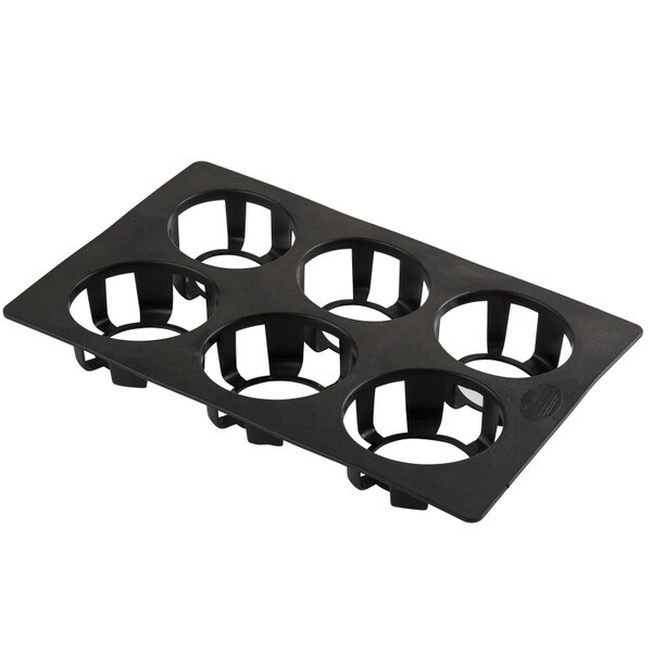 black salad dressing dispenser tray